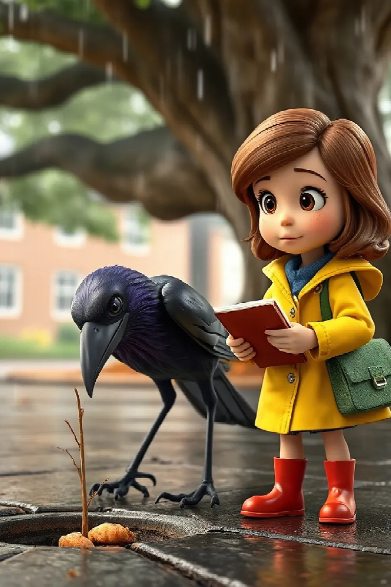 Picture 3 from the tale The Girl and the Raven