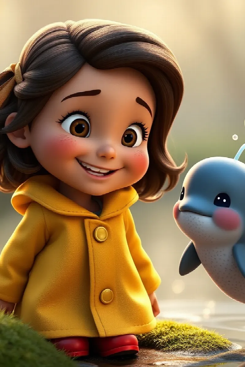 Picture 3 from the tale The Girl and the Tiny Whale