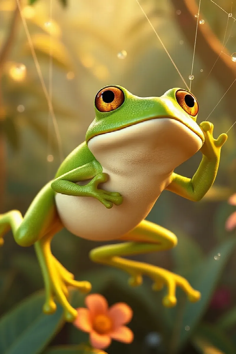 Picture 2 from the tale The Little Tree Frog