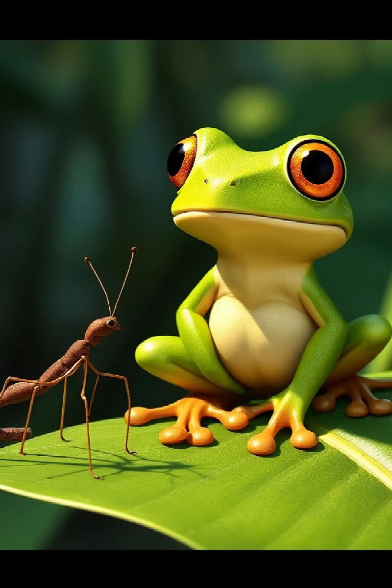 Picture 3 from the tale The Little Tree Frog