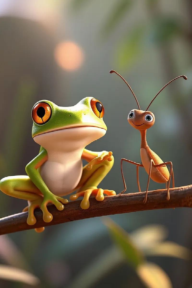 Picture 4 from the tale The Little Tree Frog
