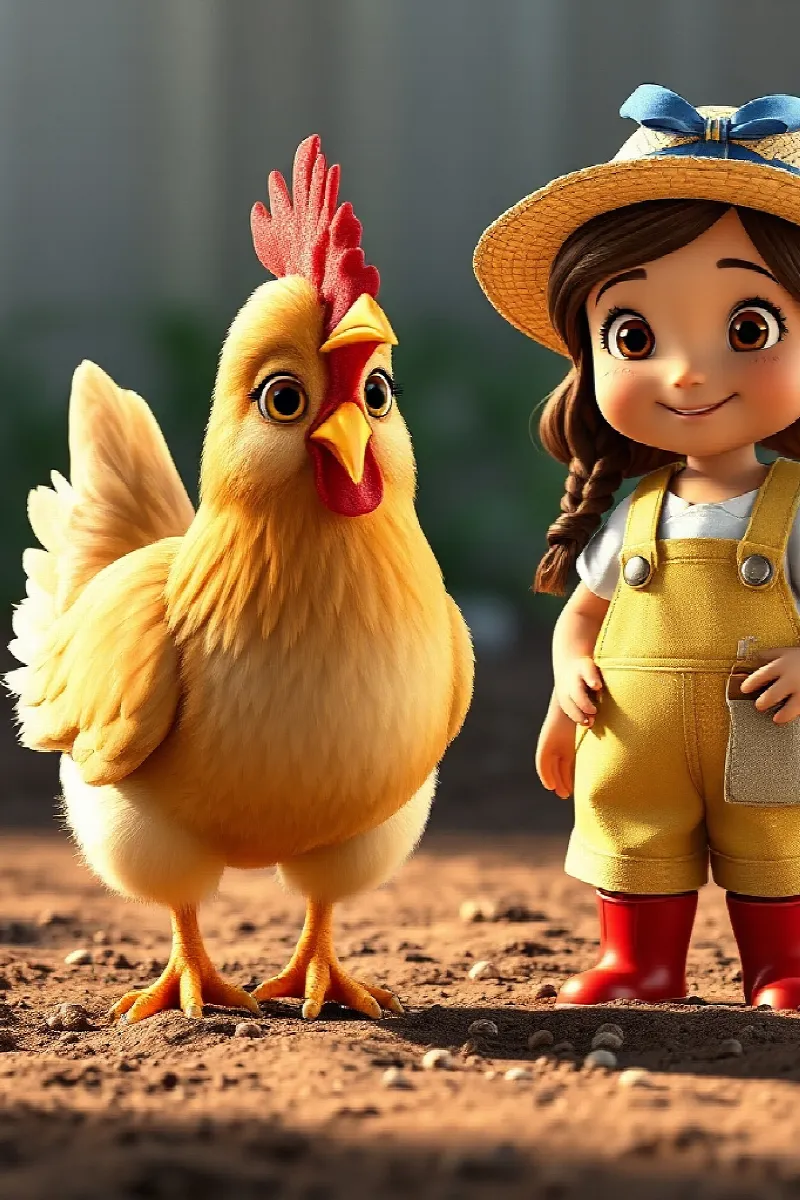 Kız ve Dost Canlısı Tavuk masalından 4. resim
