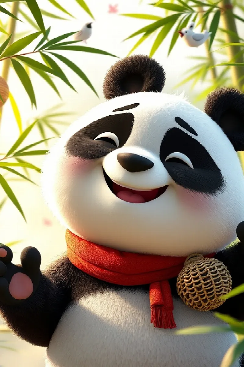 Panda'nın Kâğıt Feneri masalından 1. resim