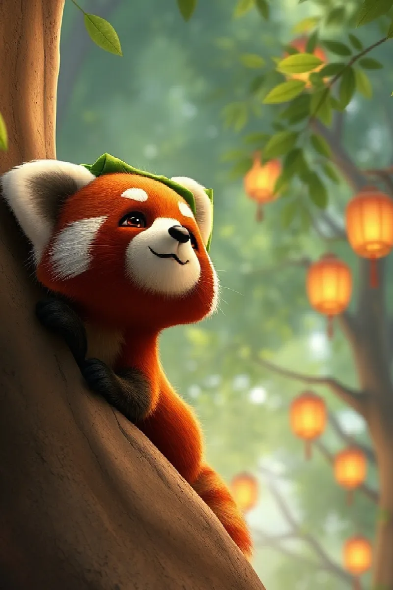 Panda'nın Kâğıt Feneri masalından 3. resim