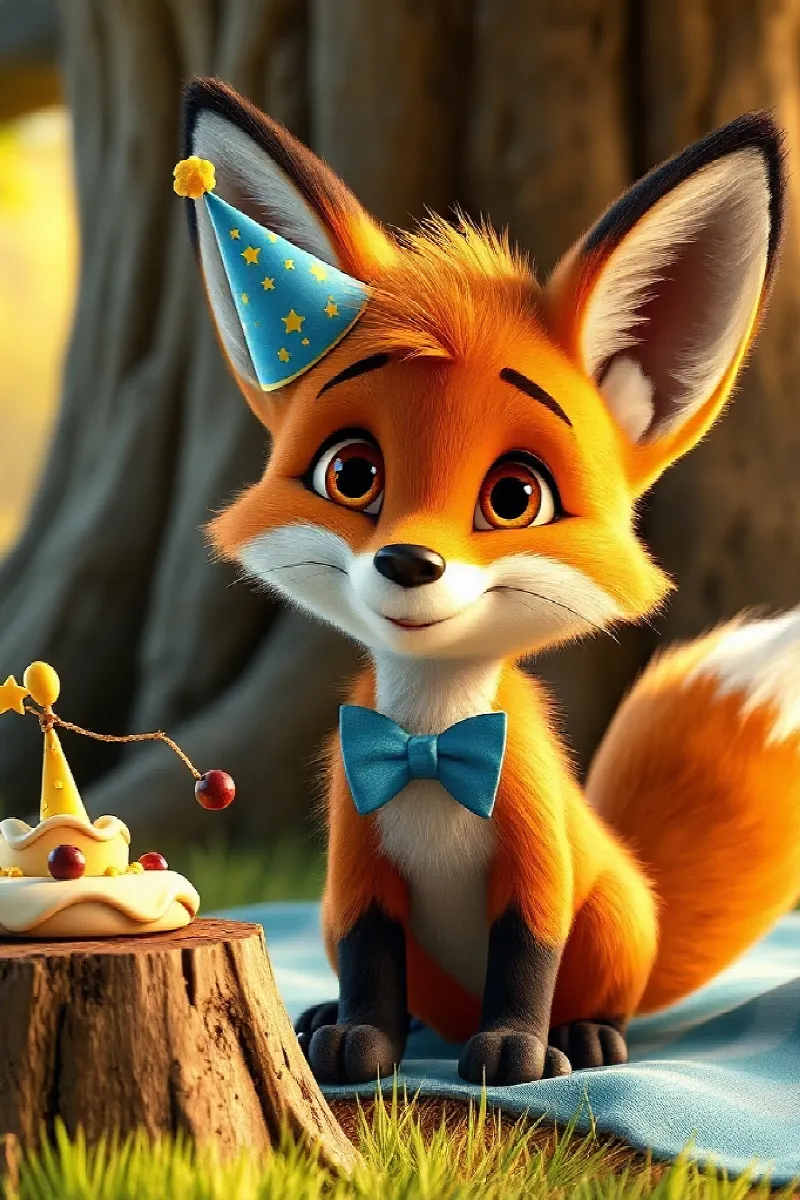 Picture 3 from the tale The Fox Cub's Birthday