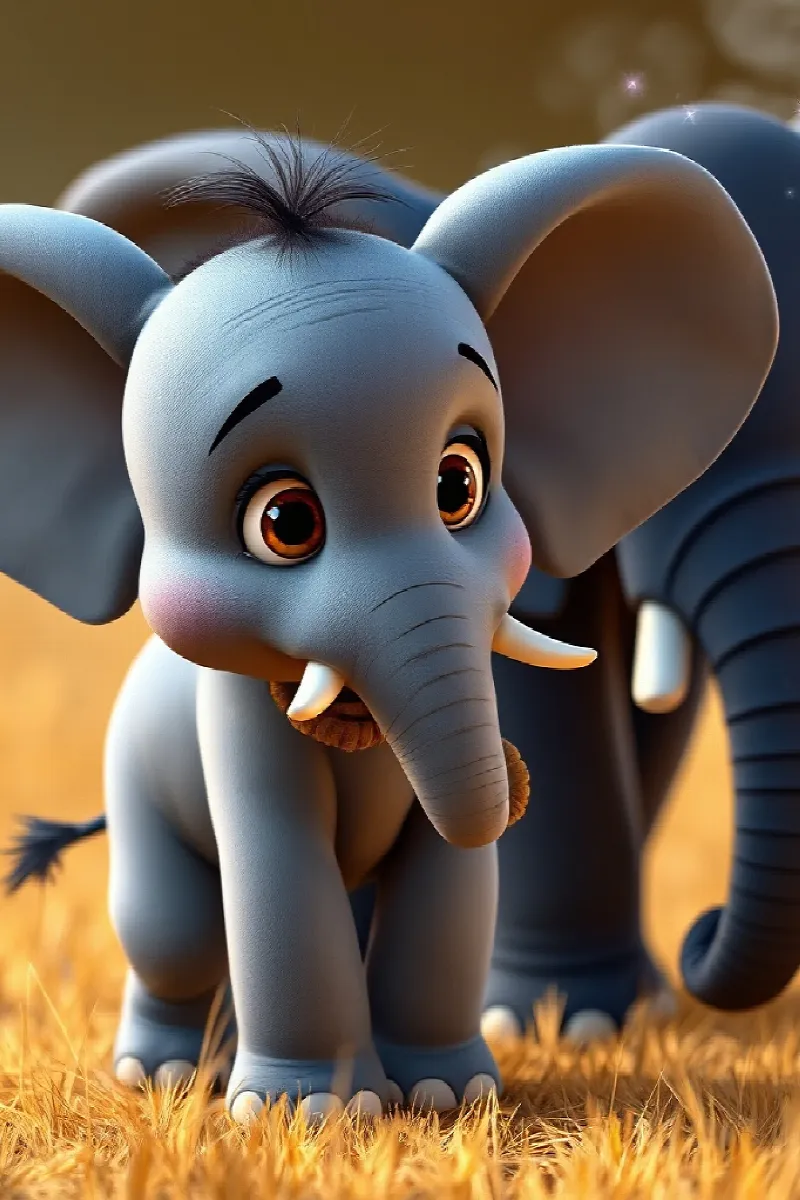 Picture 4 from the tale The Little Elephant's Shadow