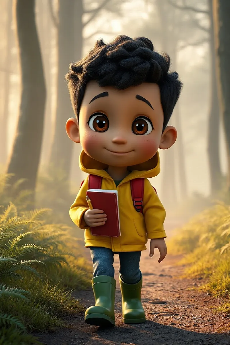 Picture 1 from the tale The Boy and the Little Fox
