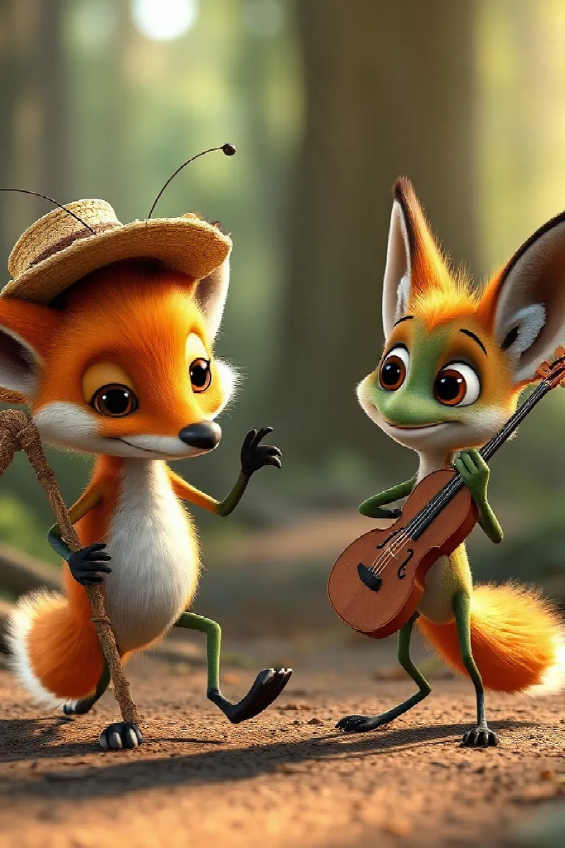 Picture 3 from the tale The Fox's Little Violin