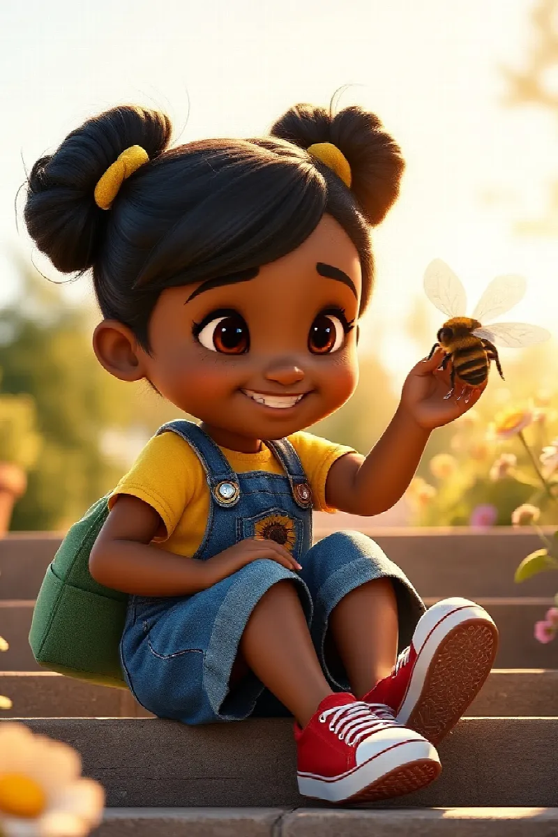 Picture 1 from the tale The Girl and the Honeybee