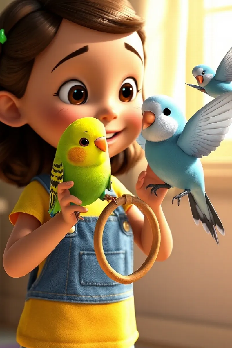 Picture 4 from the tale The Girl and the Parakeets