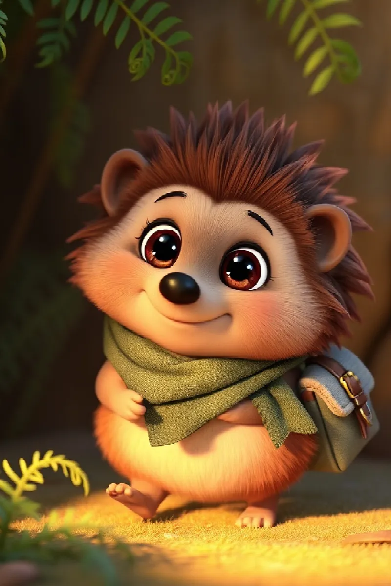 Picture 1 from the tale The Hedgehog's Wooden Horse