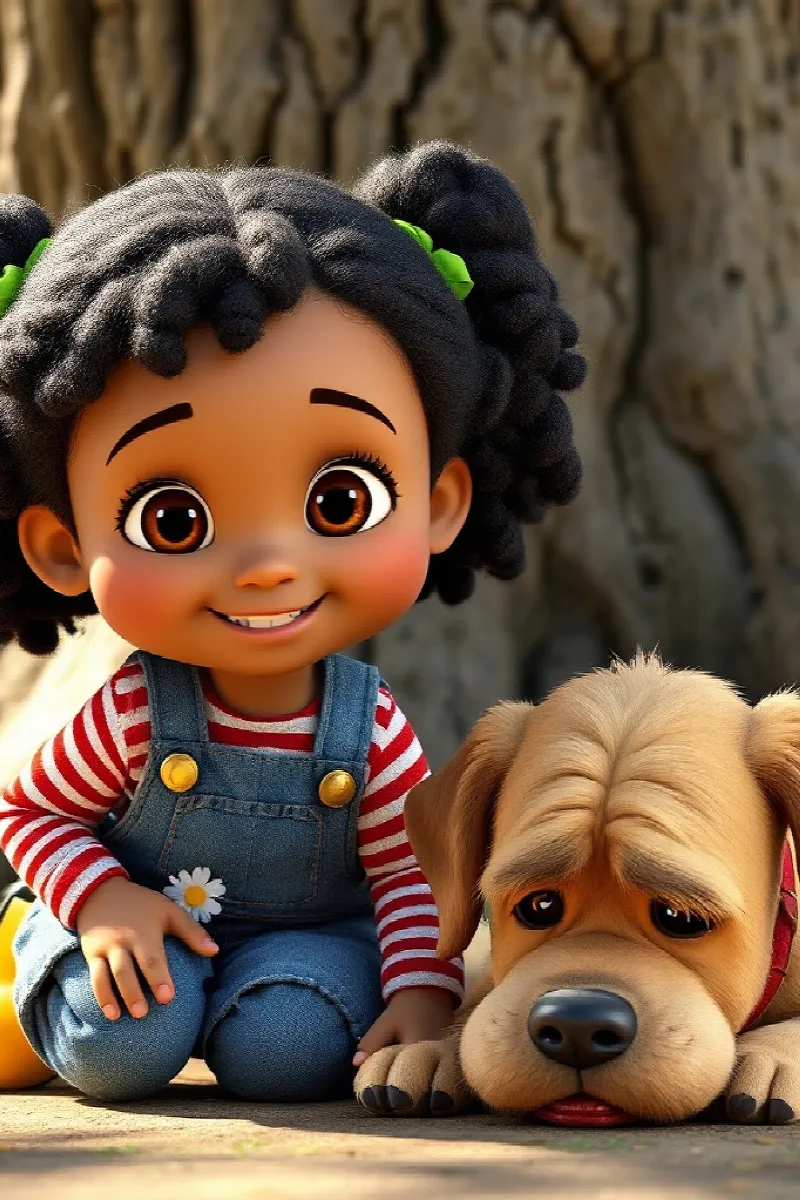 Kız ve Çiftlik Köpeği masalından 2. resim