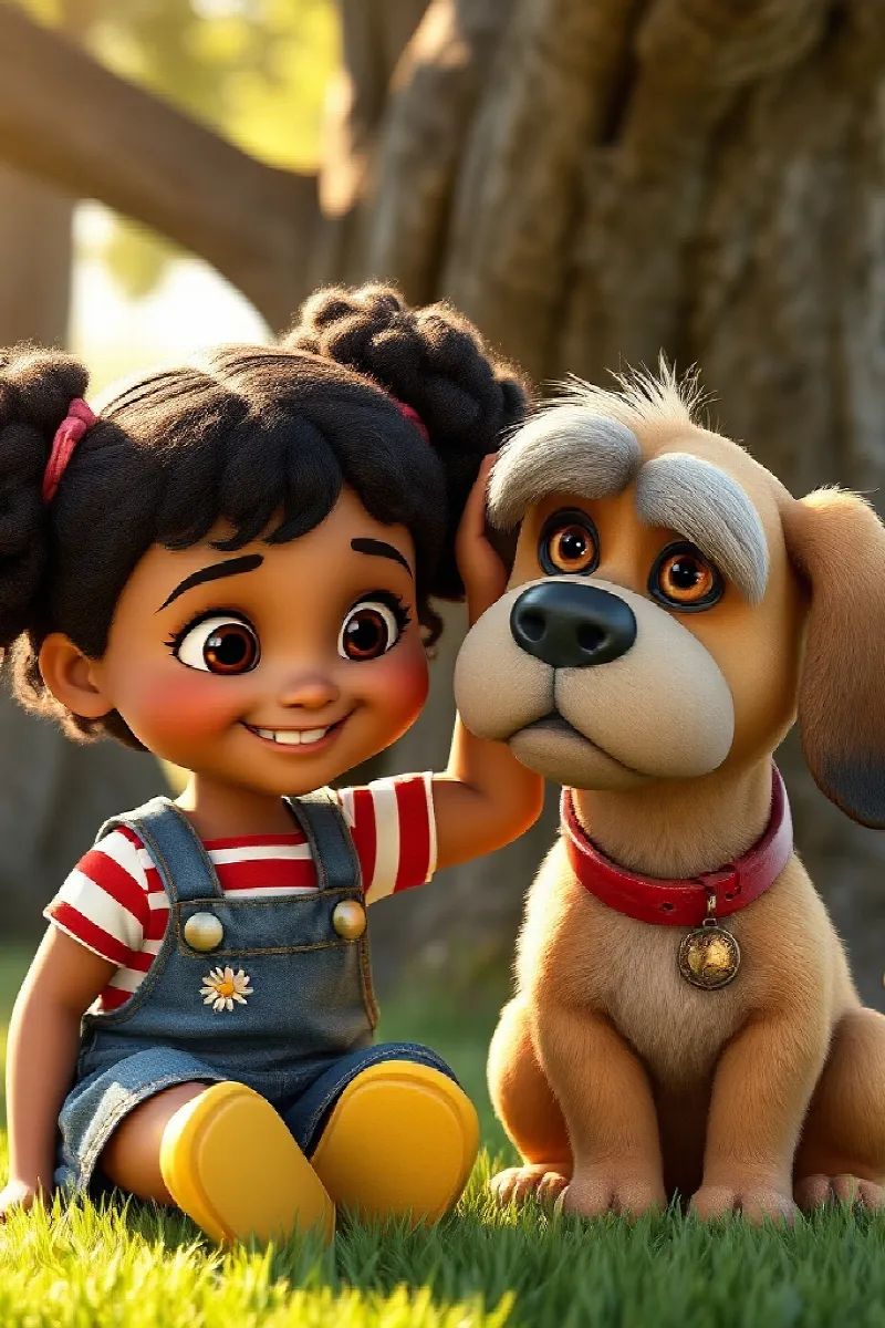 Kız ve Çiftlik Köpeği masalından 3. resim