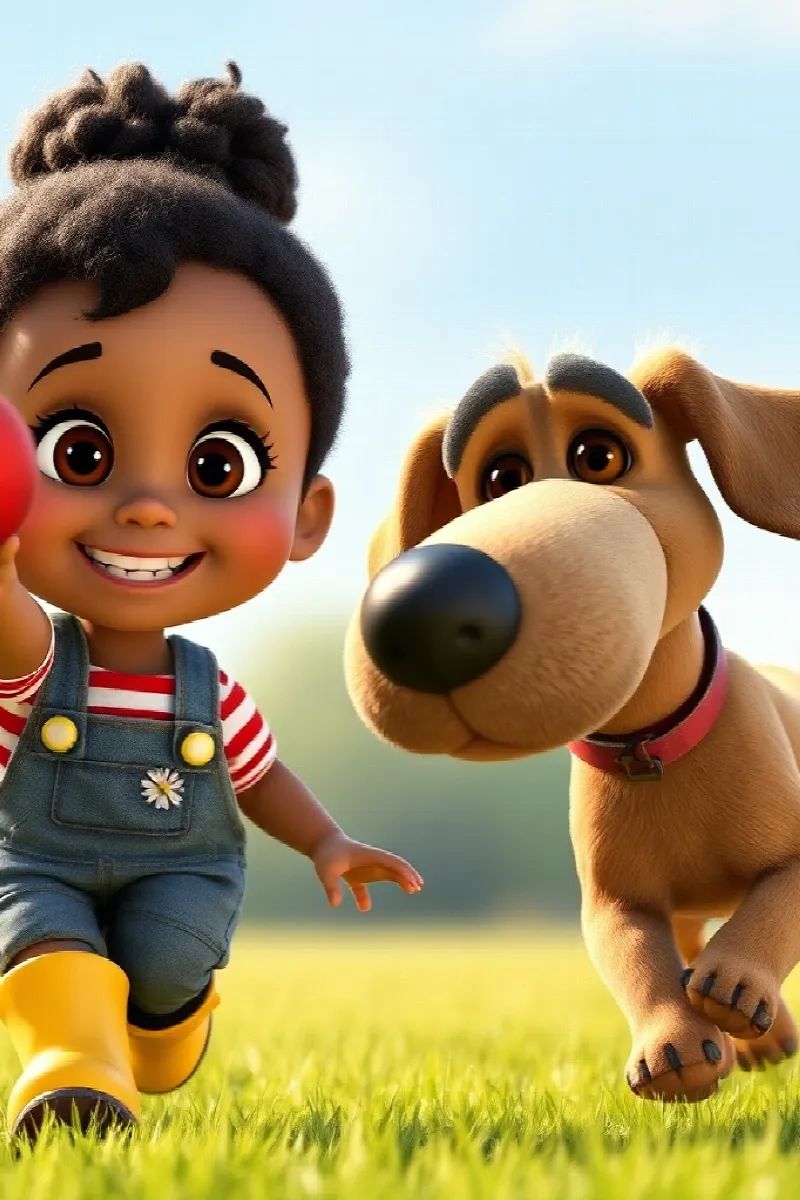 Kız ve Çiftlik Köpeği masalından 4. resim