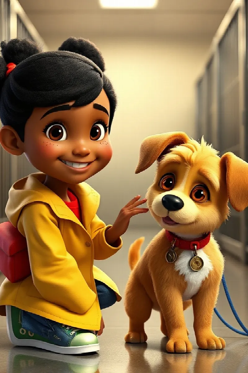 Kız ve Köpek masalından 1. resim