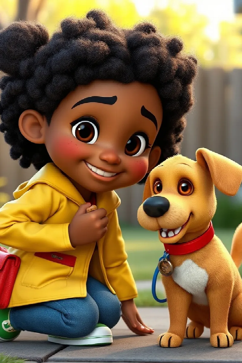 Kız ve Köpek masalından 3. resim
