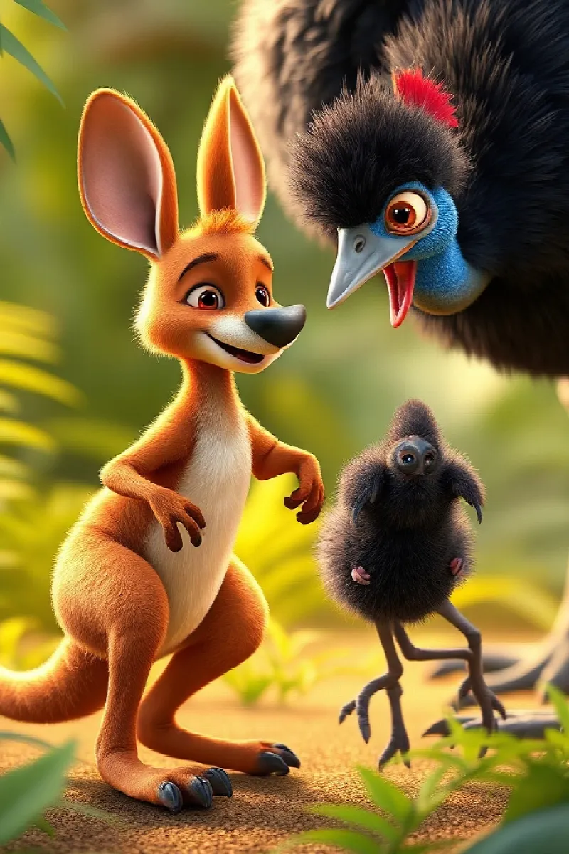 Küçük Cassowary masalından 4. resim