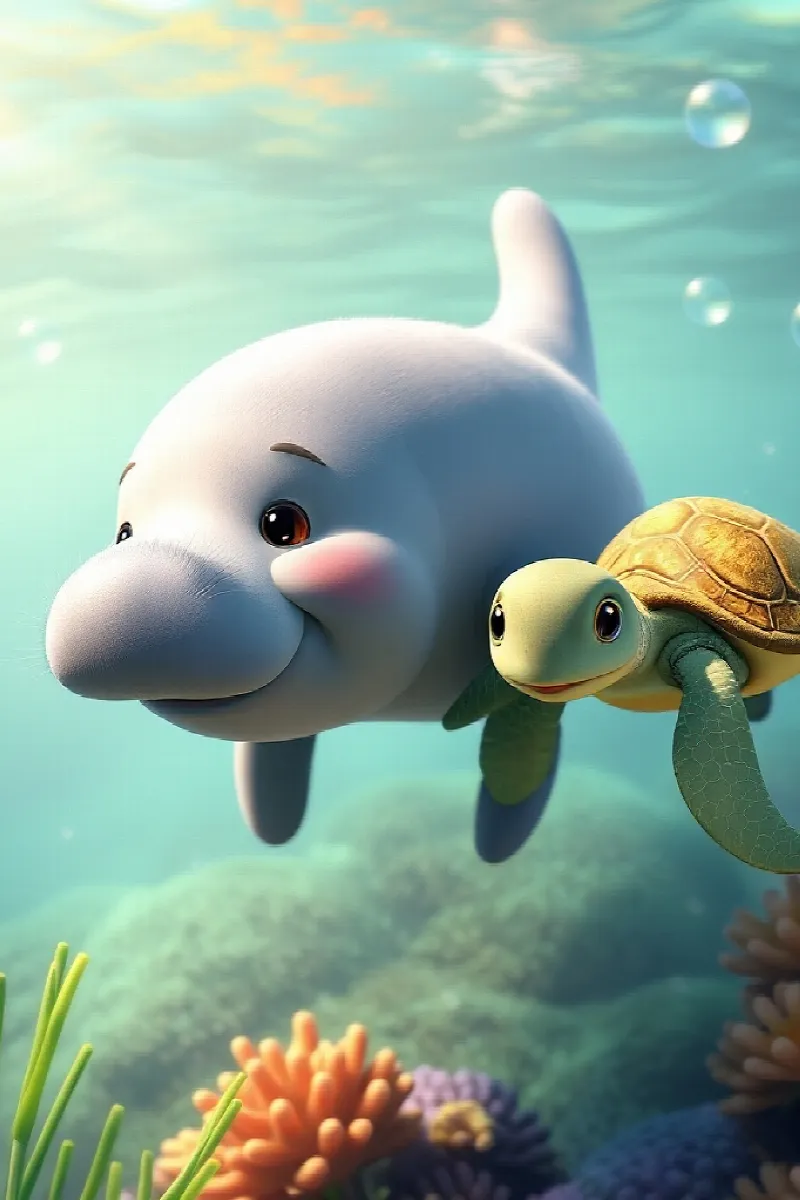 Küçük Dugong'un Arkadaşı masalından 4. resim