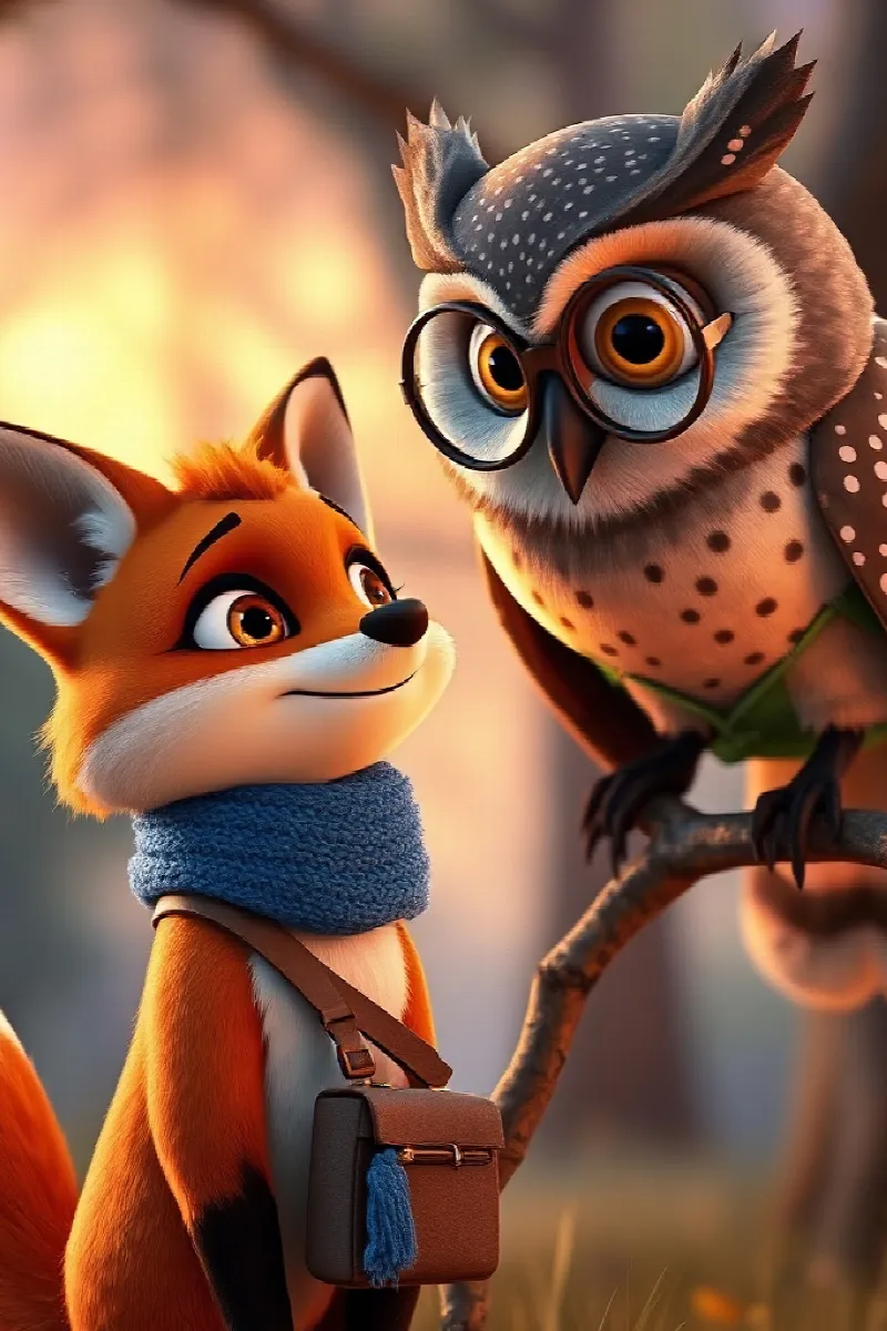 Picture 2 from the tale The Little Fox's Telescope