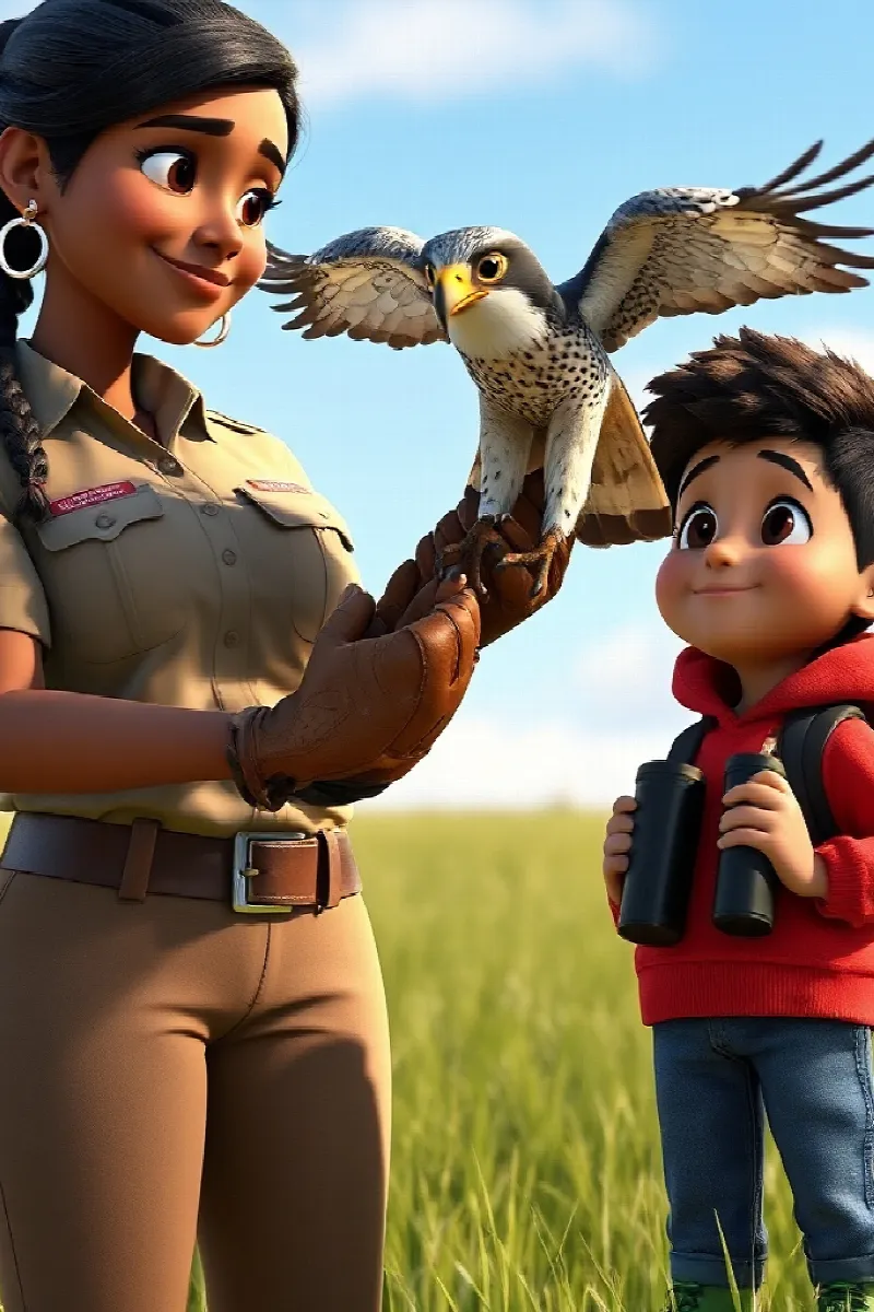 Picture 3 from the tale The Boy and the Falcon