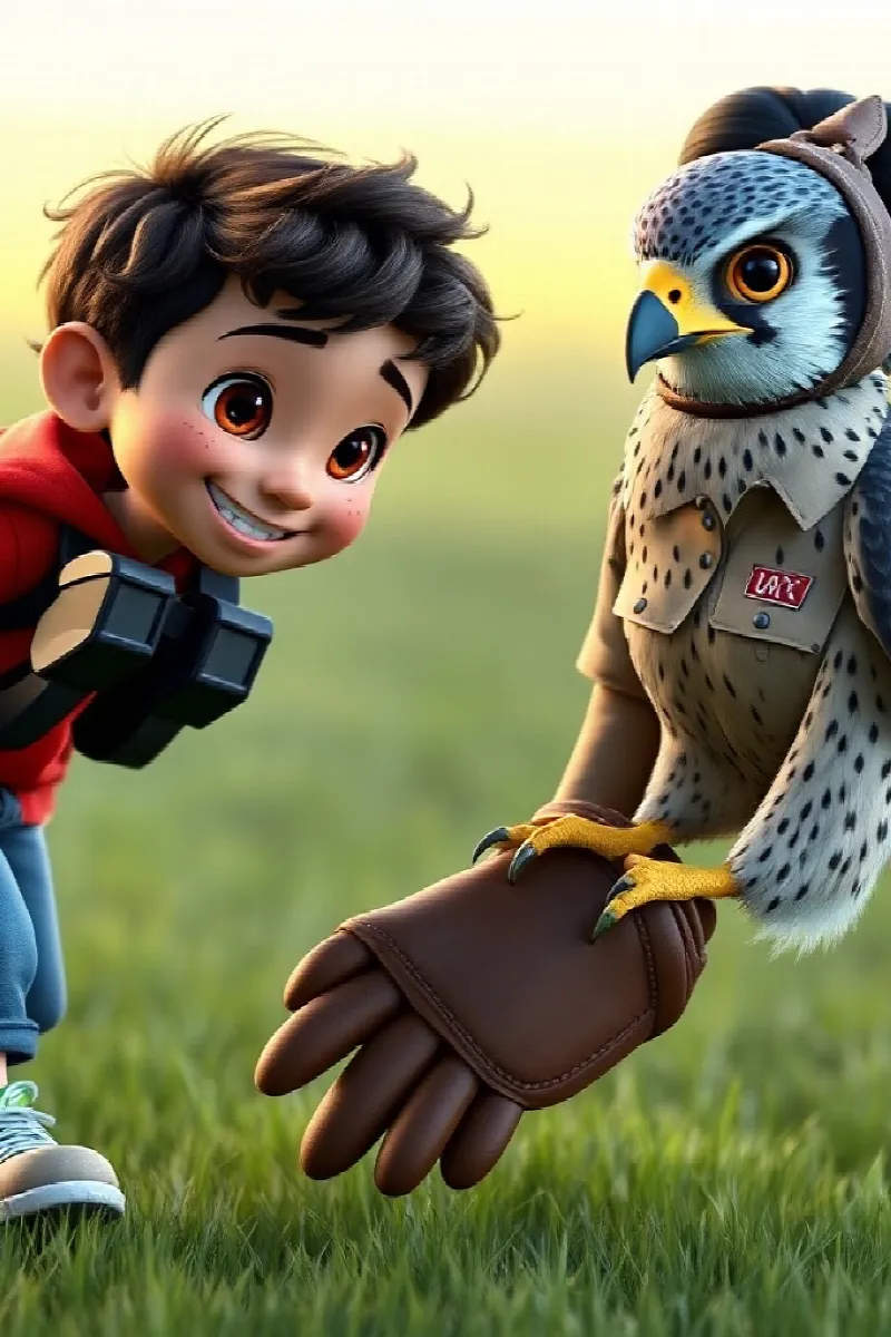 Picture 4 from the tale The Boy and the Falcon