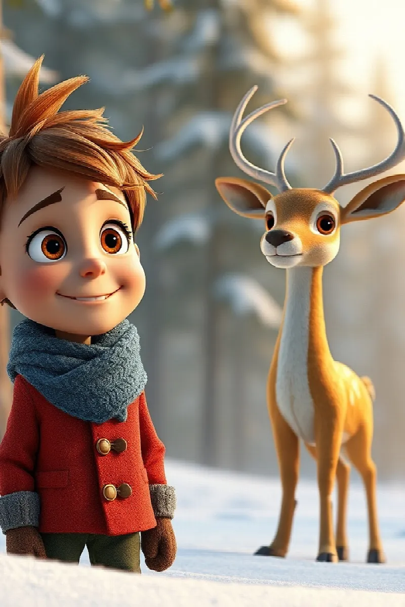 Picture 3 from the tale The Boy and the Golden Deer