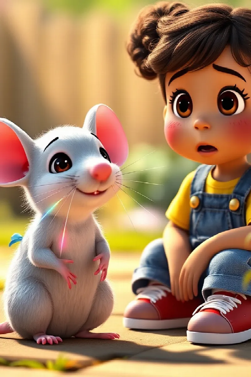 Picture 3 from the tale The Girl and the Rainbow Mouse