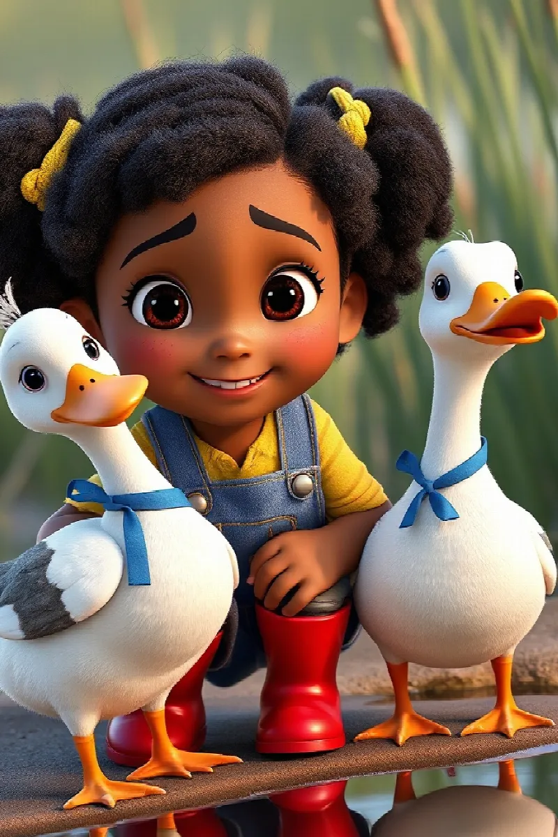 Picture 2 from the tale The Girl and the Rescue Duck