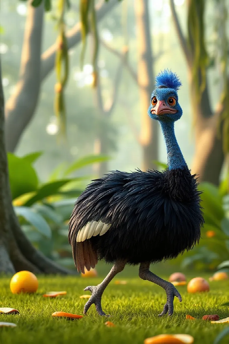 Picture 1 from the tale The Little Cassowary