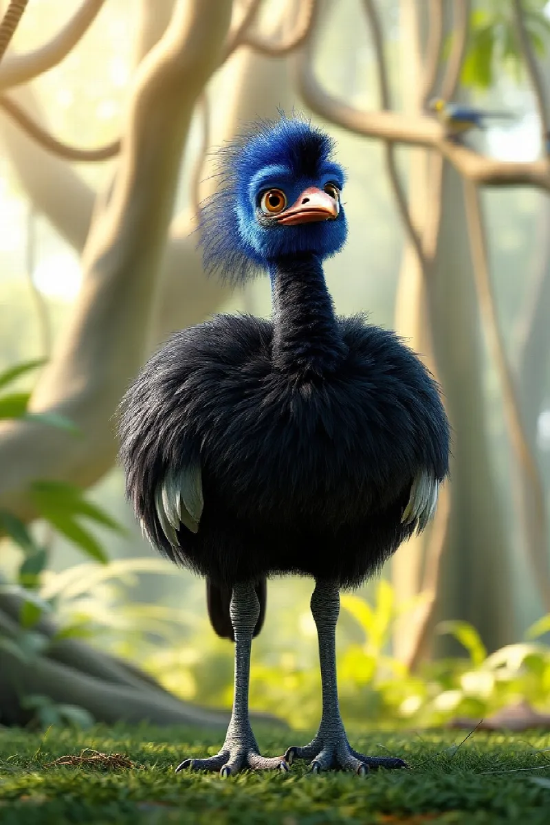 Picture 2 from the tale The Little Cassowary