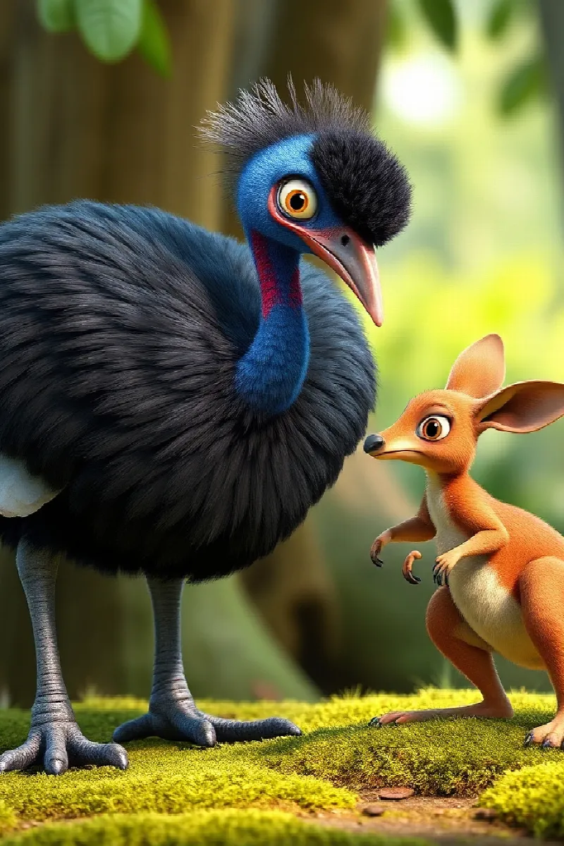 Picture 3 from the tale The Little Cassowary