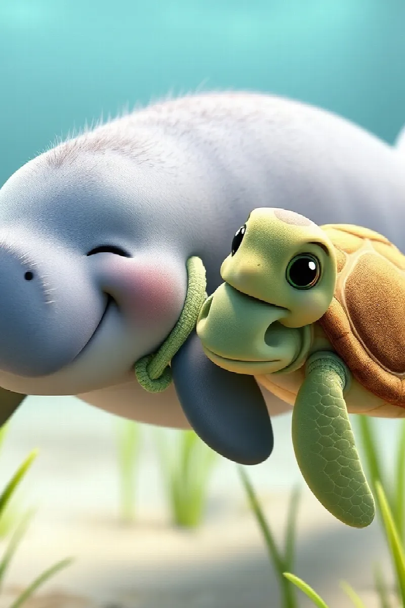 Picture 3 from the tale The Little Dugong's Friend