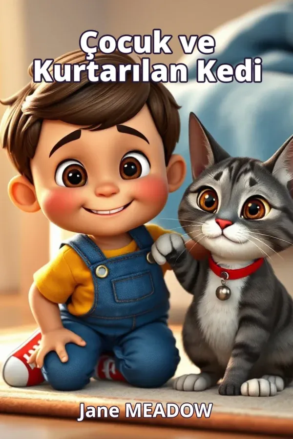 Çocuk ve Kurtarılan Kedi