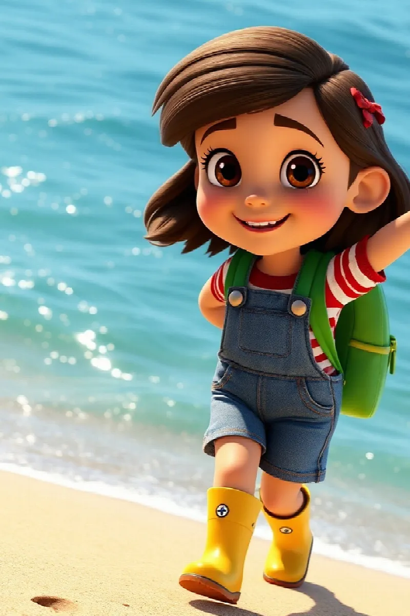 Kız ve Deniz Samuru masalından 2. resim