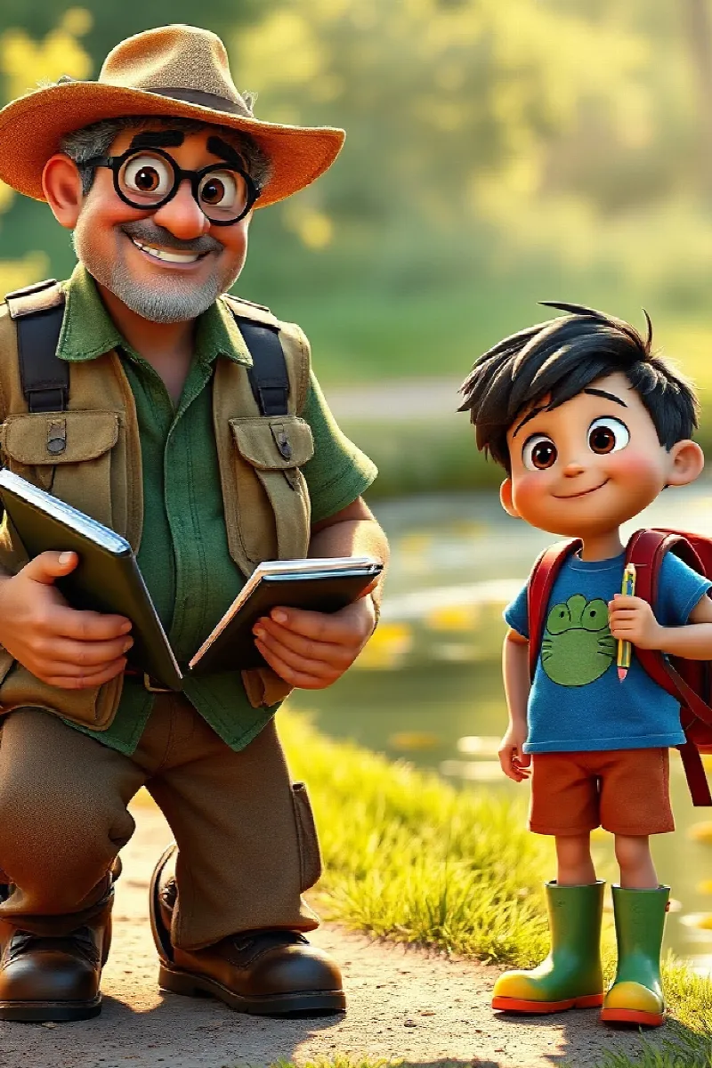 Oğlan ve Küçük Semender masalından 4. resim