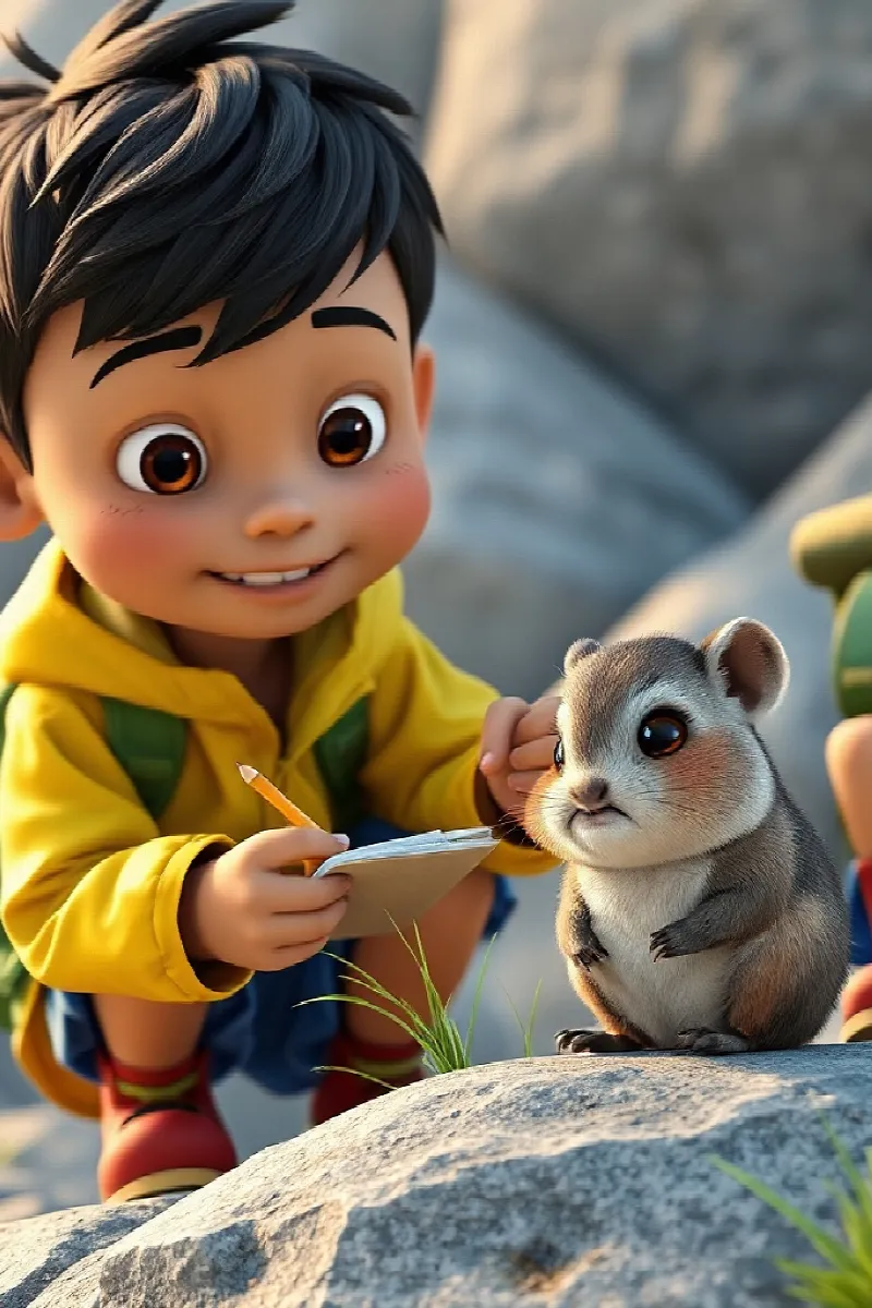 Oğlan ve Pika masalından 3. resim