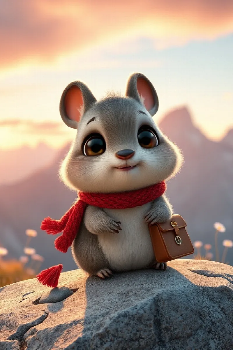 Pika'nın Kış Mektupları masalından 1. resim