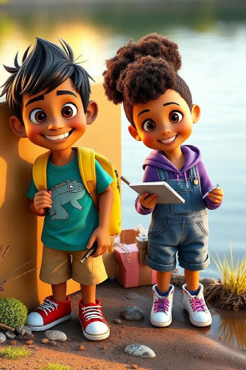Picture 4 from the tale The Boy and the Axolotl