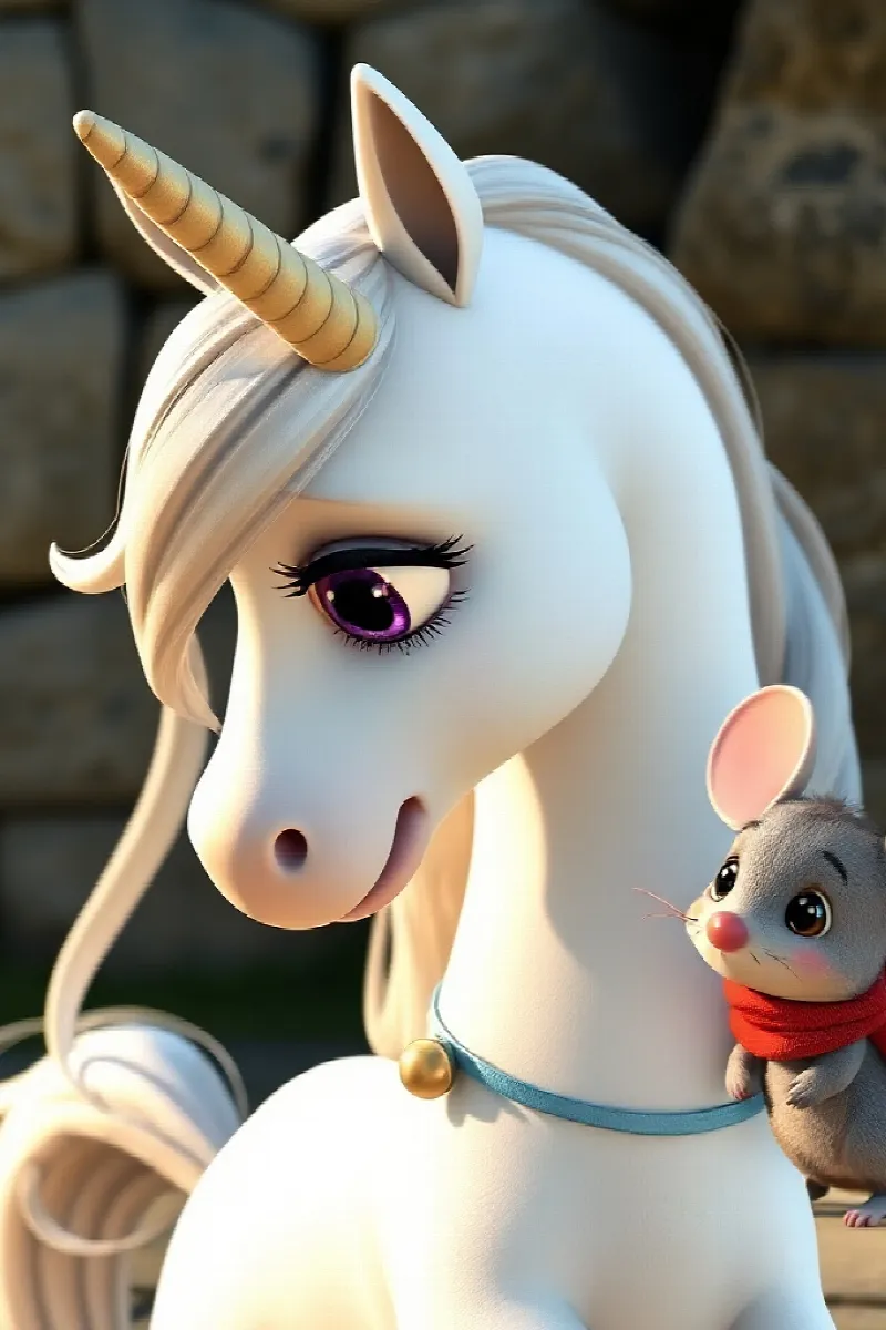 Picture 4 from the tale The Unicorn's Mouse Friend