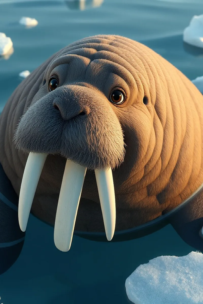 Picture 1 from the tale The Walrus and the Puffin
