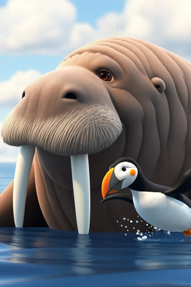 Picture 3 from the tale The Walrus and the Puffin