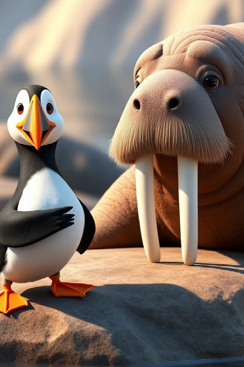 Picture 4 from the tale The Walrus and the Puffin