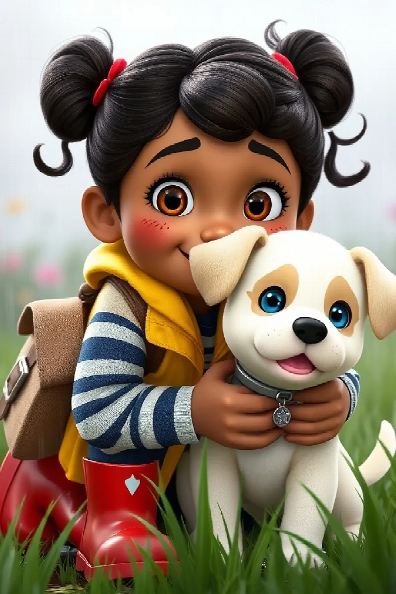 Kız ve Yıldız Köpek masalından 2. resim