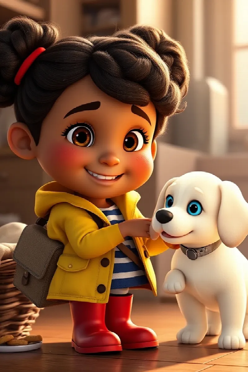 Kız ve Yıldız Köpek masalından 3. resim