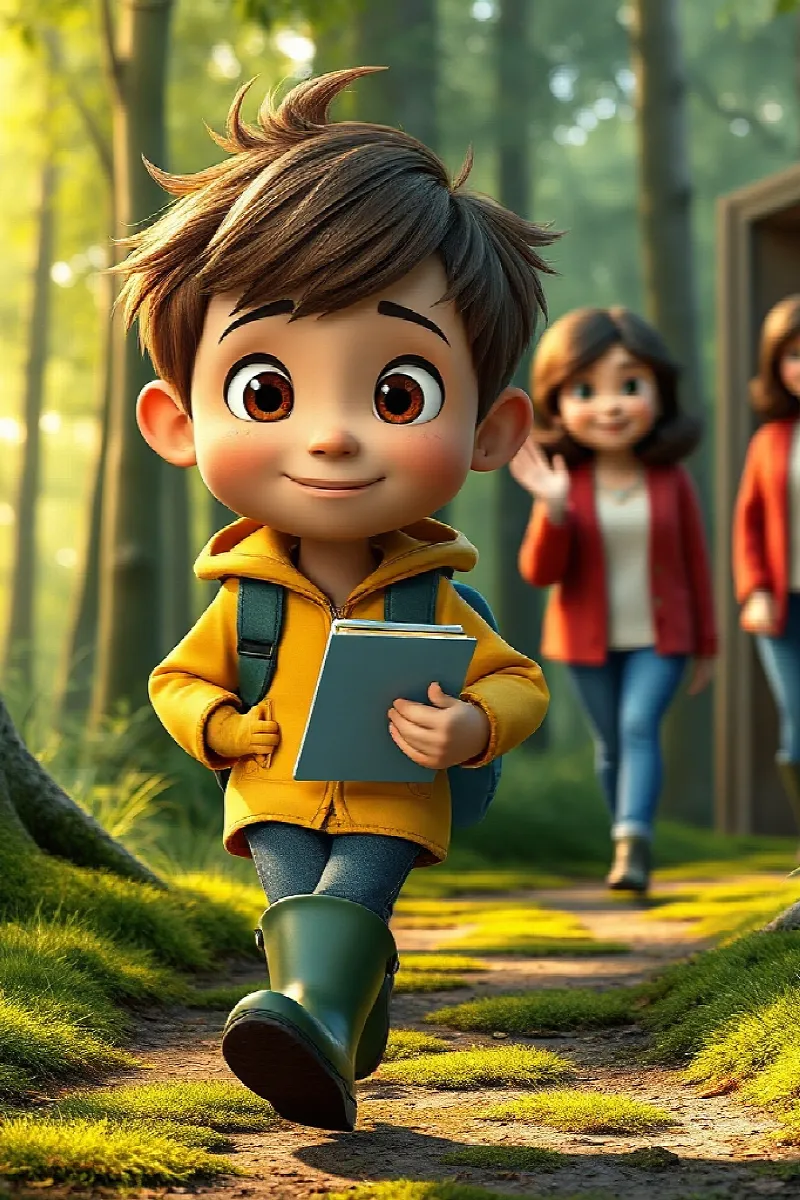 Picture 1 from the tale The Boy and the Little Owl