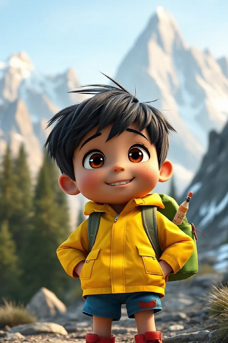 Picture 1 from the tale The Boy and the Pika