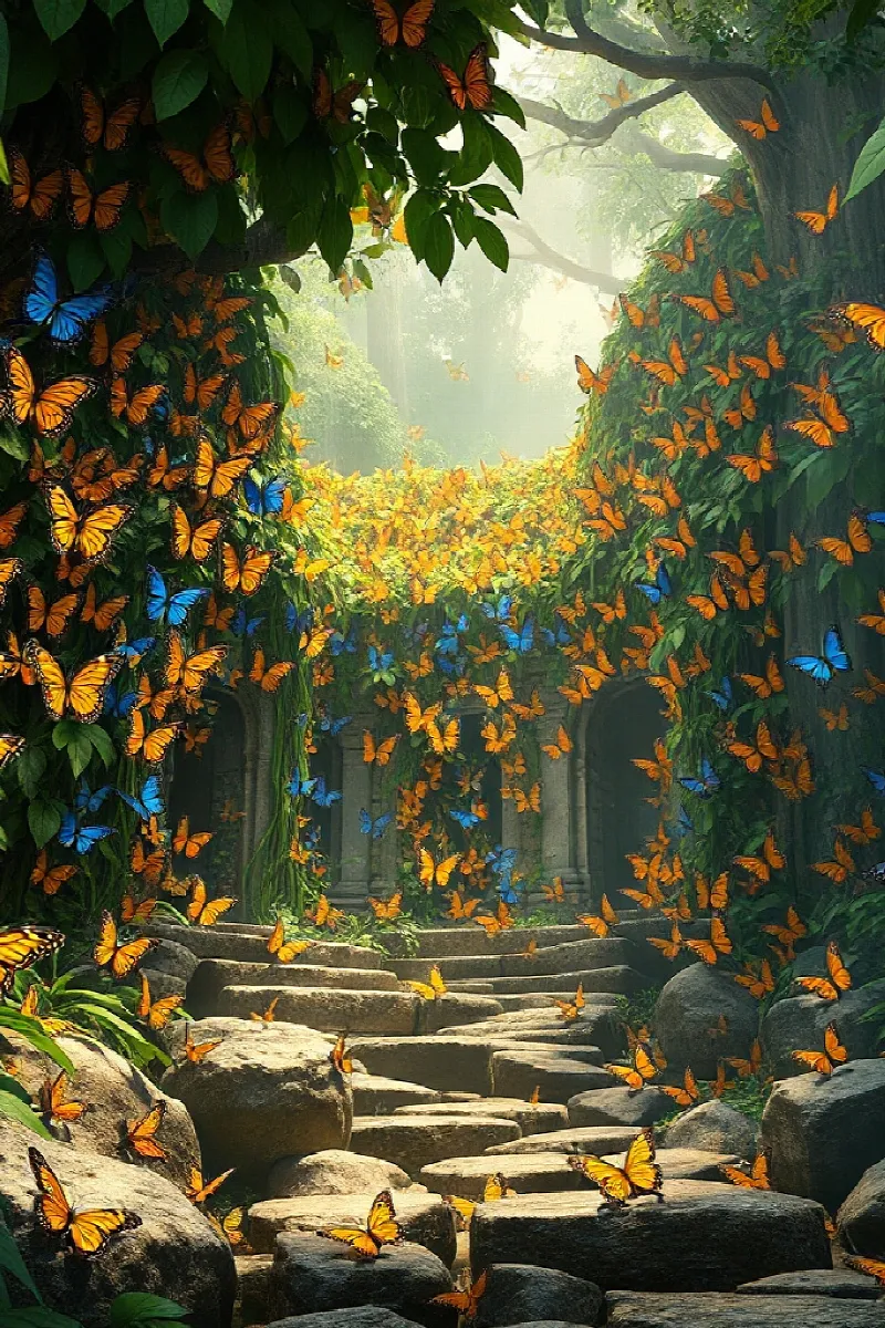 Picture 1 from the tale The Butterfly Temple