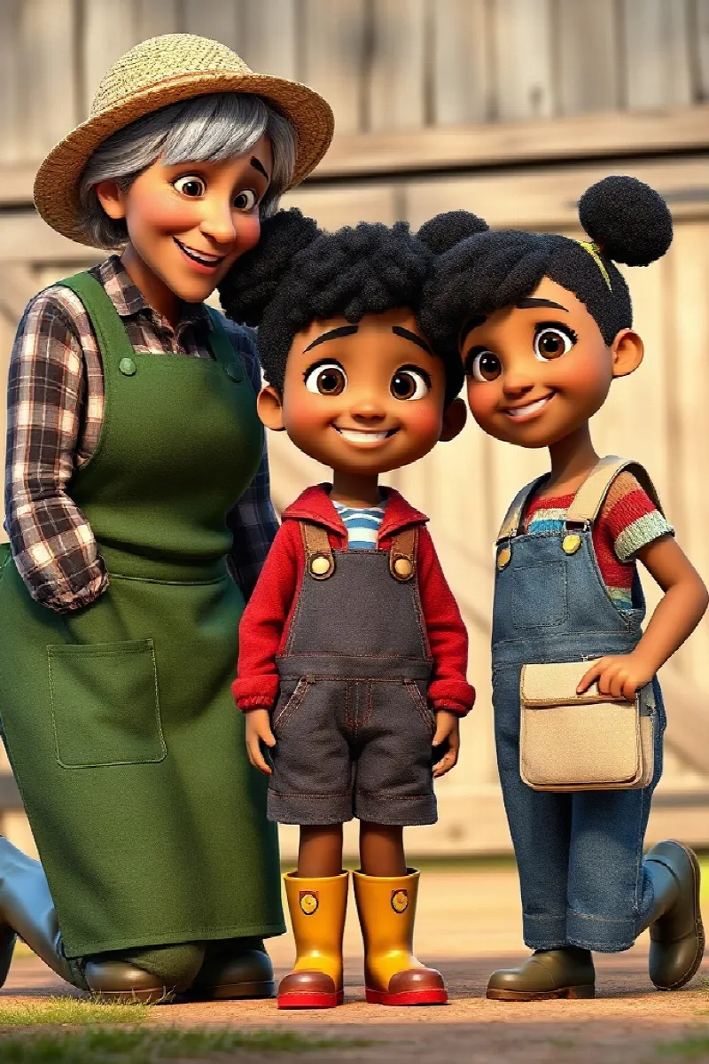 Picture 2 from the tale The Girl and the Little Donkey