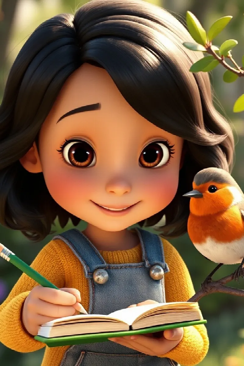 Picture 3 from the tale The Girl and the Little Robin