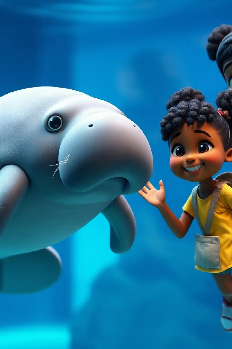 Picture 3 from the tale The Girl and the Manatee